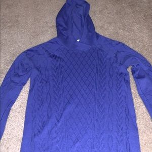 Lu Lu Lemon Royal Blue Hooded Long Sleeve Top